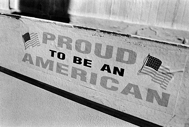 Patriotic sticker after September 11th.