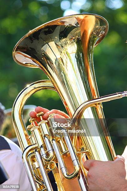 Tuba Foto de stock y más banco de imágenes de Tuba - Tuba, Arte cultura y espectáculos, Brass Band