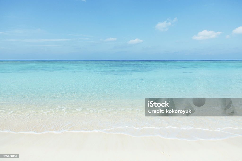 Pulizia spiaggia bianca - Foto stock royalty-free di Mare