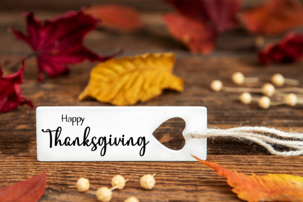 istock Autumn Background, Label with Happy Thanksgiving 1654801884