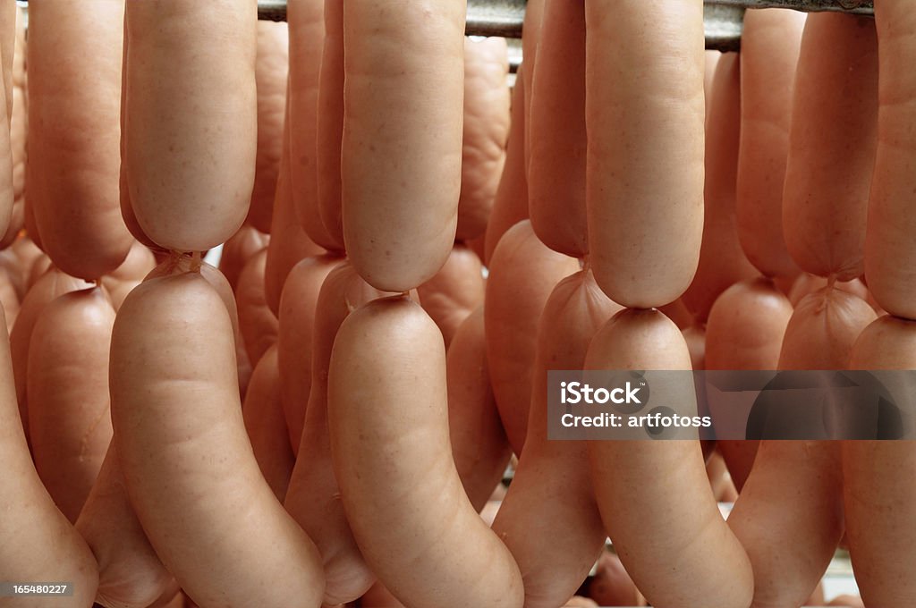 Wurst hängen in the warehouse - Lizenzfrei Wurst Stock-Foto