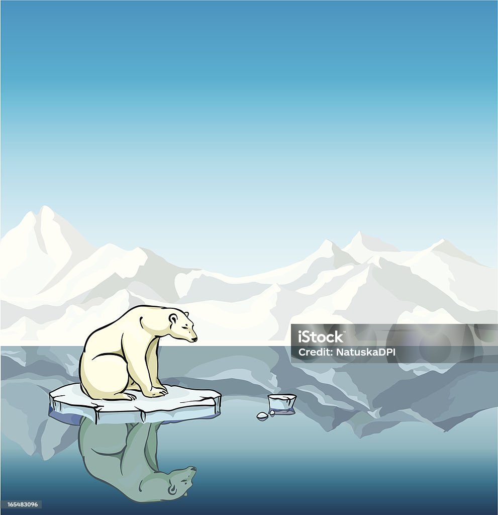 Gấu Bắc Cực Và Băng Tan Sự Nóng Lên Toàn Cầu Hình minh họa Sẵn có ...