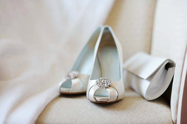 istock Elegant bridal shoes 165483502