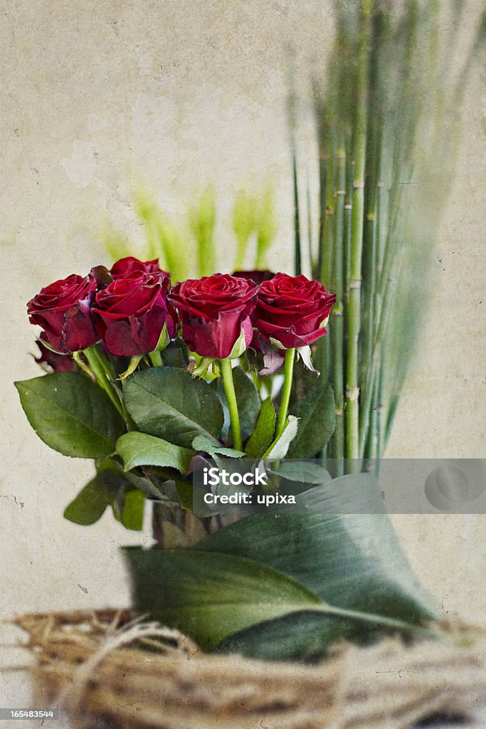 rot, Rose, Blumenstrauß - Foto de stock de Amor royalty-free
