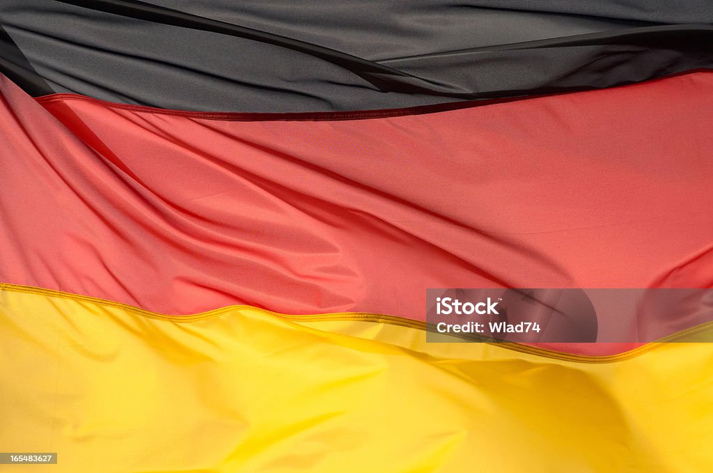 Fragmento da Bandeira da Alemanha na luz solar - Royalty-free Alemanha Foto de stock