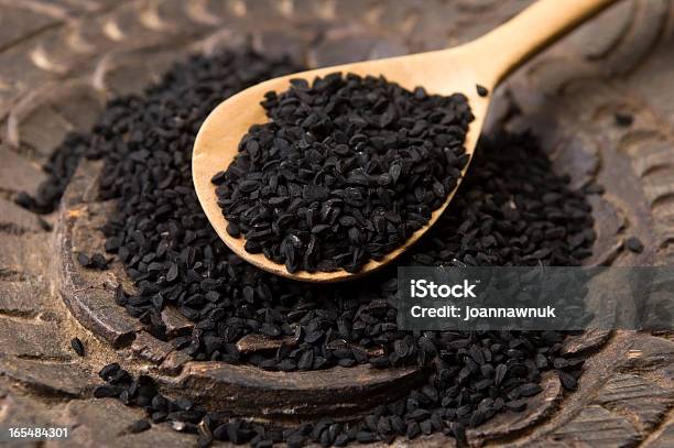 Nigella Seeds Stock Photo - Download Image Now - Black Color, Brown, Cumin
