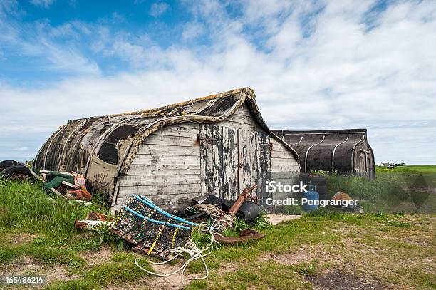 Fishermans Hut Auf Der Insel Holy Island Stockfoto und mehr Bilder von 2000-2009 - 2000-2009, 21. Jahrhundert, Auf den Kopf gestellt