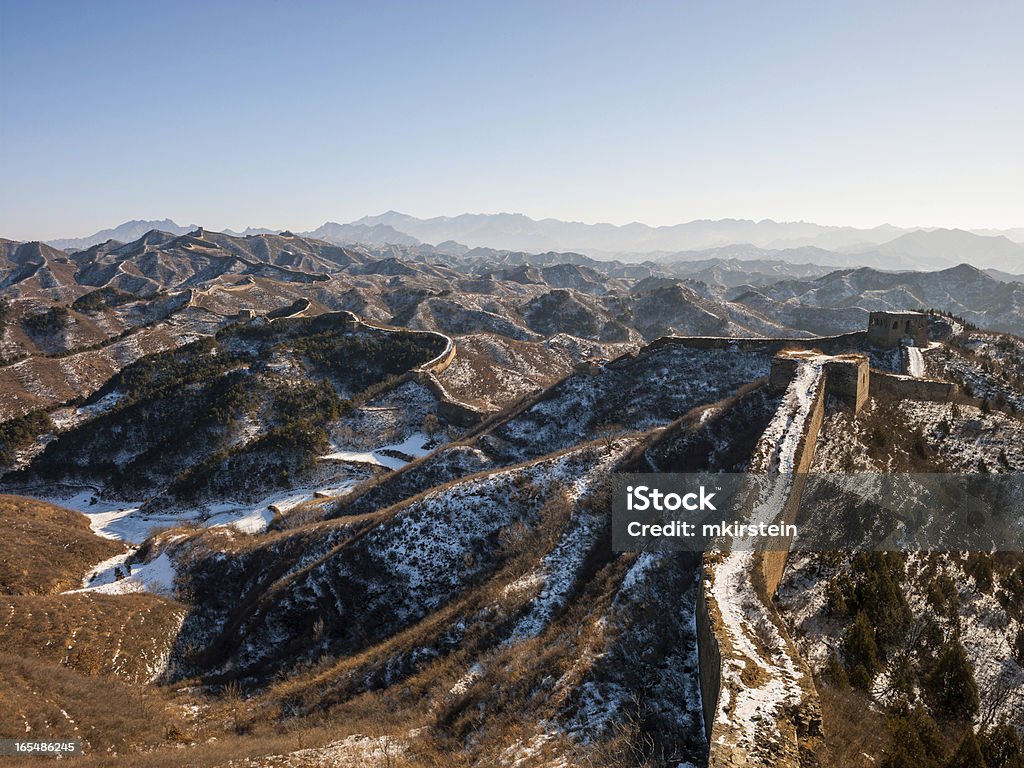 Great Wall Of China - Lizenzfrei Anhöhe Stock-Foto