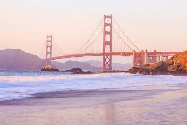 istock Golden Gate Bridge in San Francisco at sunset 1654864455