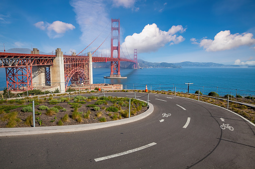 Golden Gate Bridge in San Francisco, California USA