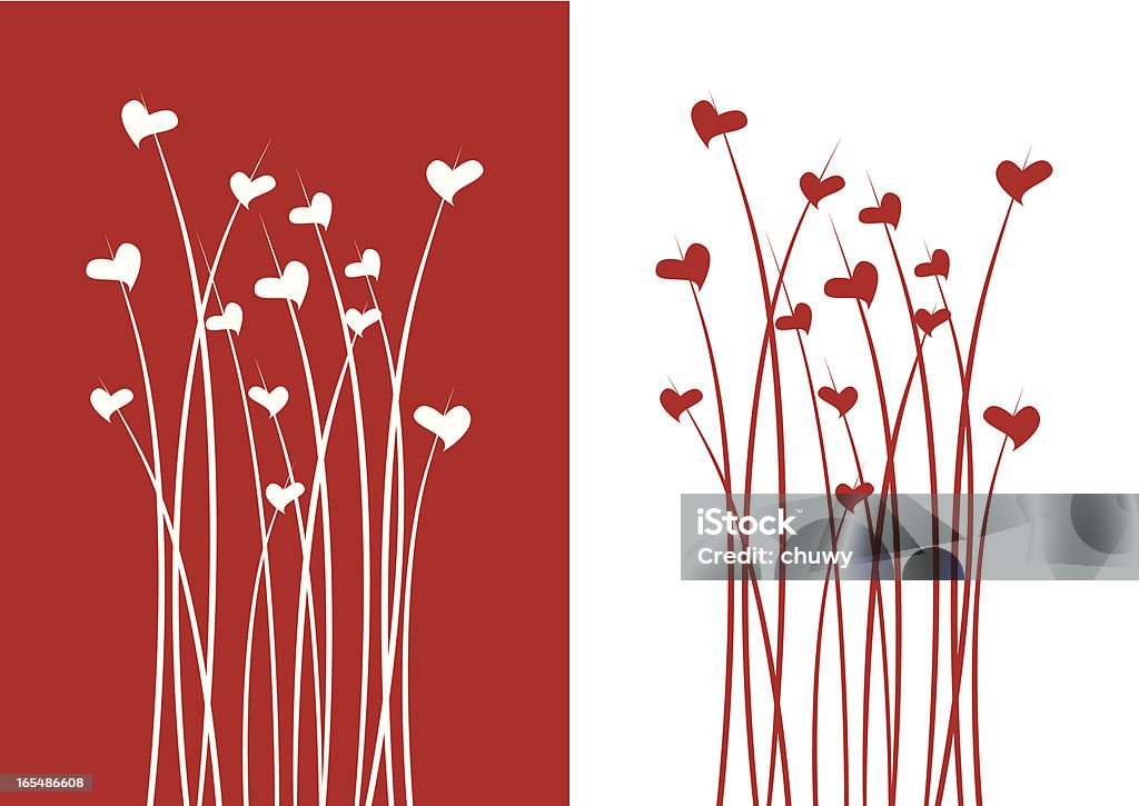 Valentine's love flor - arte vectorial de Ramo de flores libre de derechos