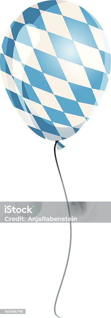 Balloon with Flag of Bavaria Beer Festival stock vector