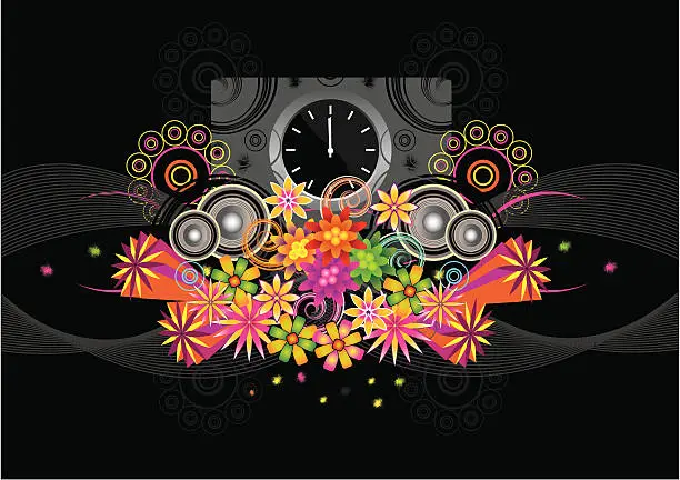 Vector illustration of Time to party