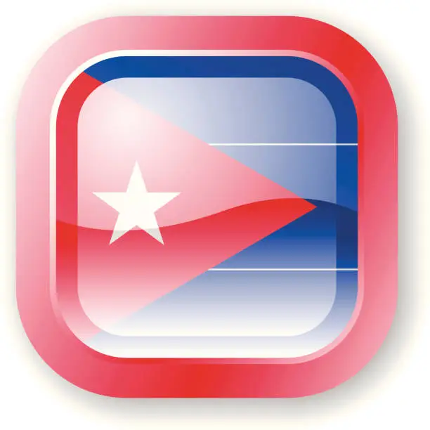 Vector illustration of Cuba Flag Icon