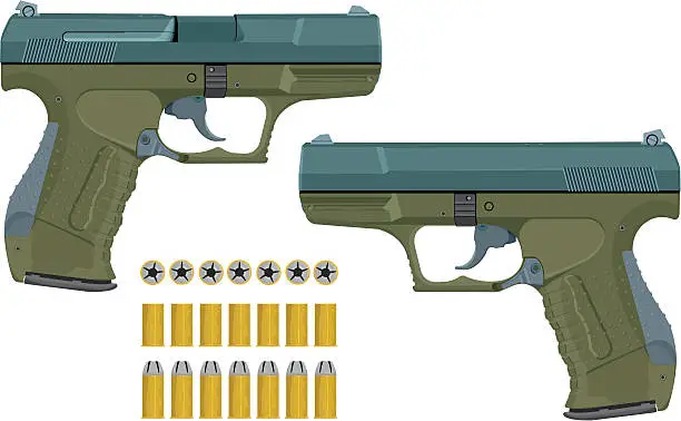 Vector illustration of Walther P99