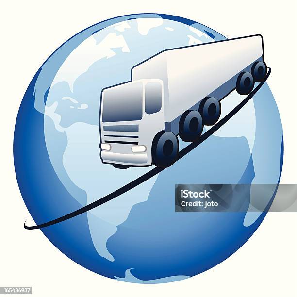 Le Transport Par Route Vecteurs libres de droits et plus d'images vectorielles de Activité - Activité, Affaires internationales, Container