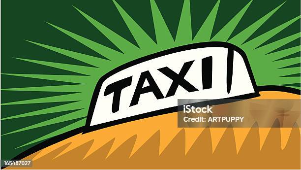 Ilustración de Señal De Taxi y más Vectores Libres de Derechos de Amarillo - Color - Amarillo - Color, Ciudad, Coche