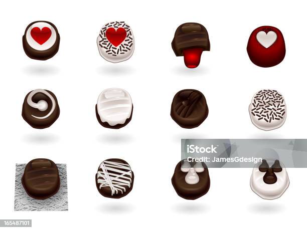 Chocolate Trufas Para Somone Especiais - Arte vetorial de stock e mais imagens de Trufa de chocolate - Trufa de chocolate, Coberto de Chocolate, Amor