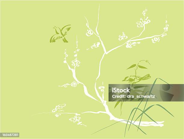 Le Printemps Vecteurs libres de droits et plus d'images vectorielles de Aquarelle - Aquarelle, Fleur - Flore, Fleur de cerisier
