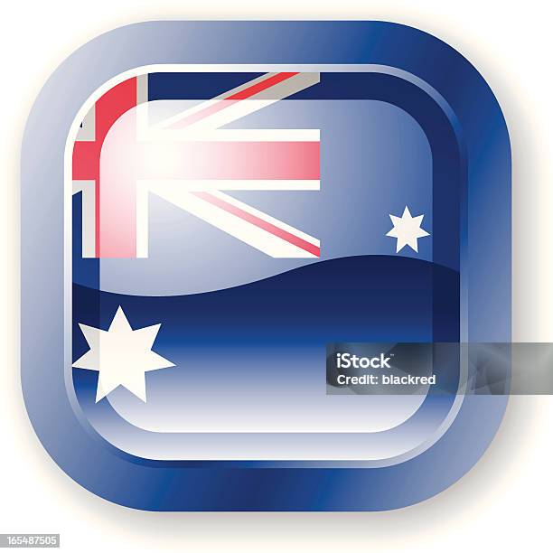 Icona Bandiera Dellaustralia - Immagini vettoriali stock e altre immagini di A forma di stella - A forma di stella, Australia, Bandiera