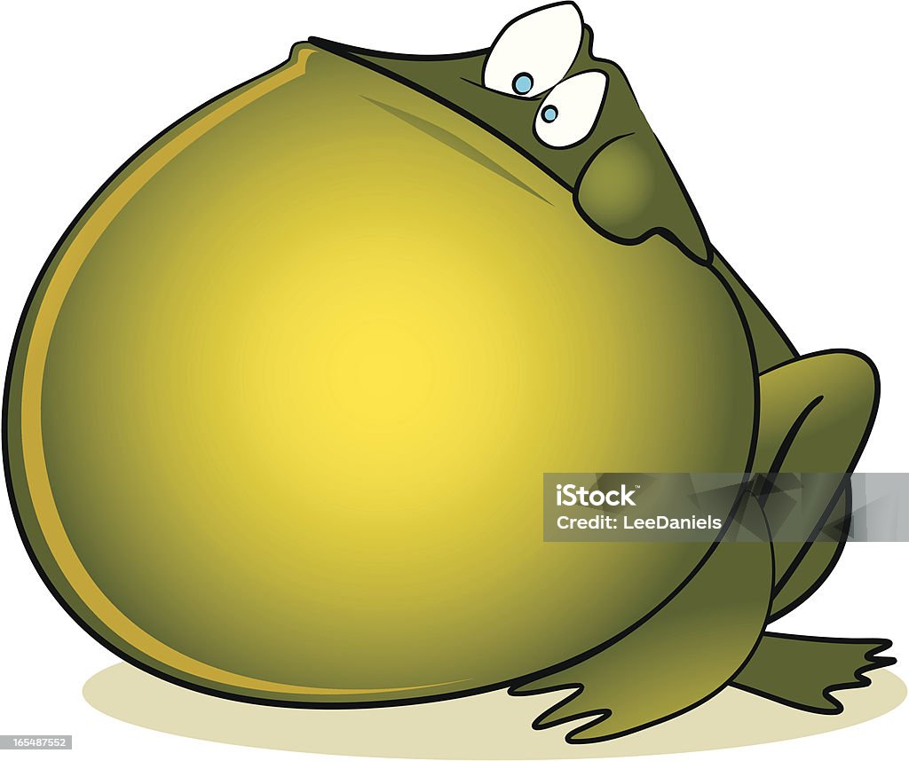Grenouille des ballonnements Dessin animé - clipart vectoriel de Amphibien libre de droits