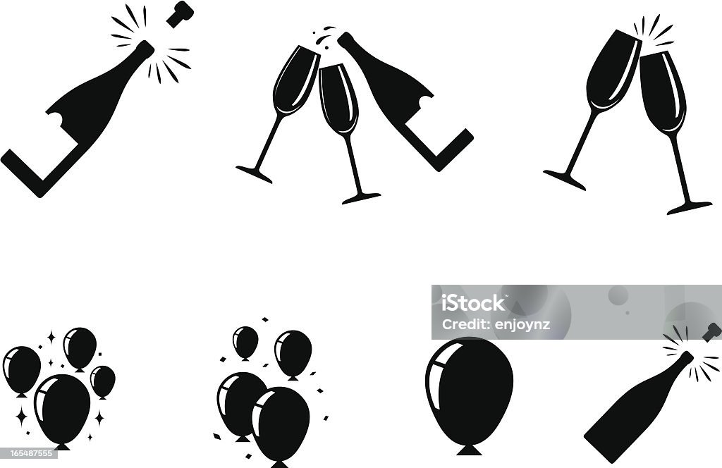 ünnep ikonok - Jogdíjmentes Pezsgő témájú vektoros stock alkotások ünnep ikonok - Jogdíjmentes Pezsgő témájú vektoros stock alkotások