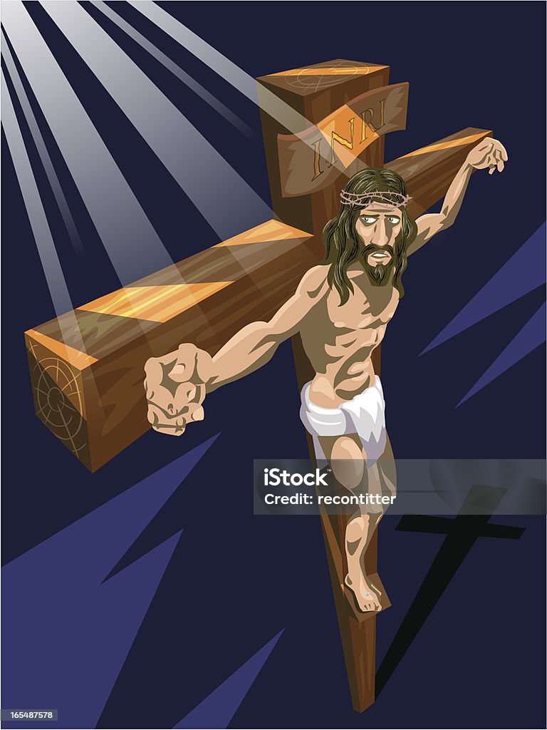 Zmartwychwstanie z Jezus Chrystus - Grafika wektorowa royalty-free (Bóg)