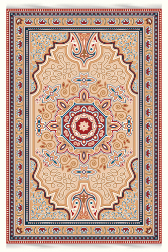 Detailed illustration of a carpet. Eps (AI8), jpg (2000x3000px)