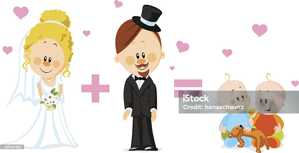 Mariage et la famille - clipart vectoriel de Adulte libre de droits