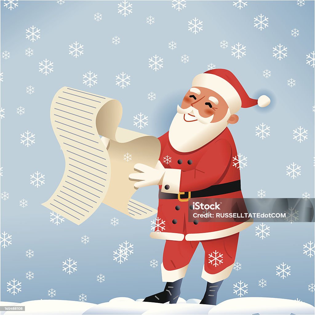 Santa List Vector Santa List Stock Illustration - Download Image Now - Glove, Adult ...