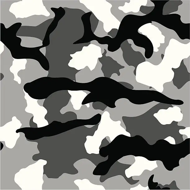 Vector illustration of vector camouflage woodland type small detailed