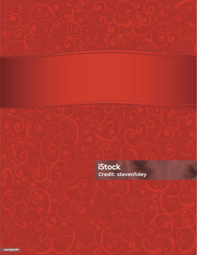 Background - Red Swirls Full 8.5" x 11" festive red background. Ribbon layer is removable if you just want the swirls. Abstract stock vector