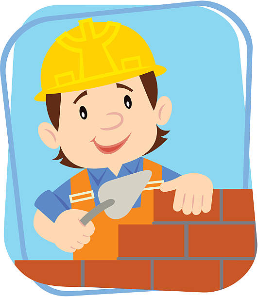 Builder vector art illustration