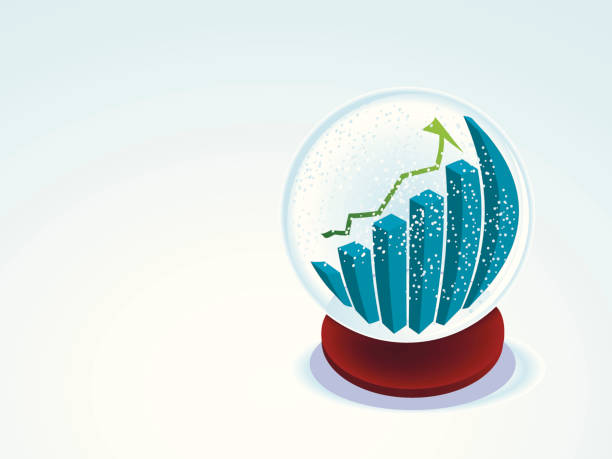 snowglobe profit graphic vector art illustration