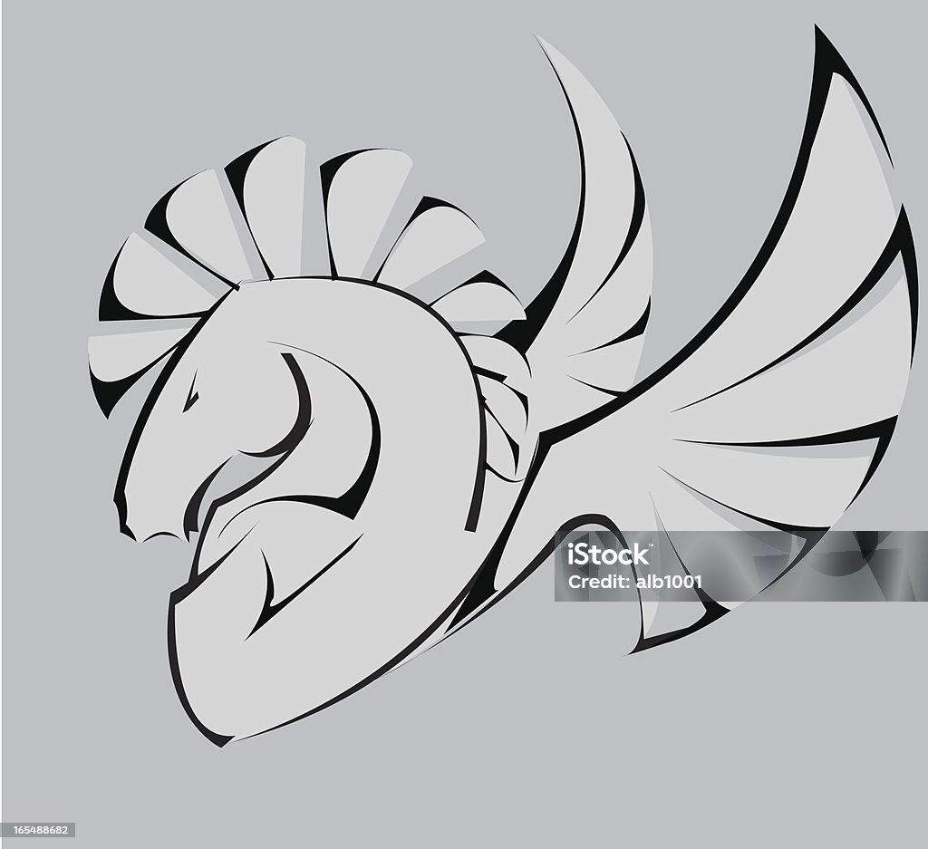 punk pegasus Anger stock vector