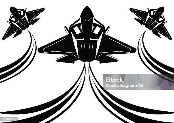 F22 Raptor Ii - Arte vetorial de stock e mais imagens de Avião de Combate - Avião de Combate, Ilustração, Agressão