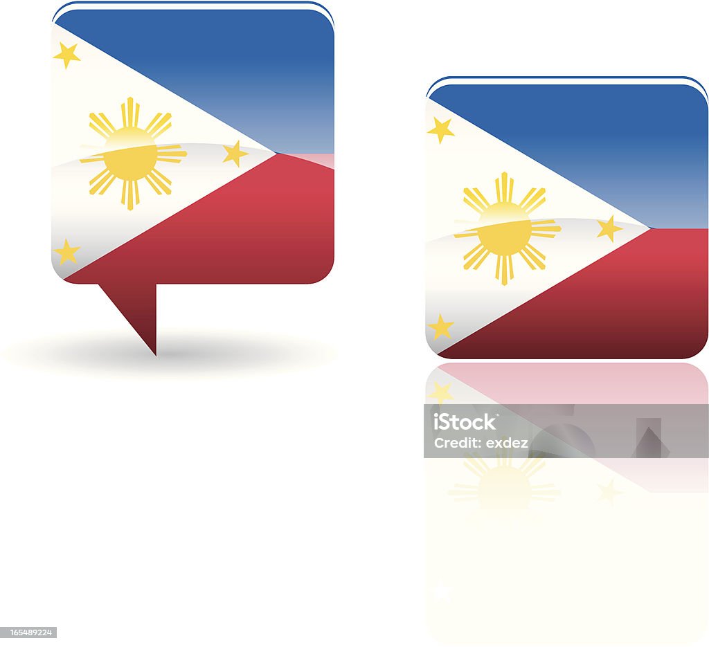 Flagge der Philippinen - Lizenzfrei Asien Vektorgrafik