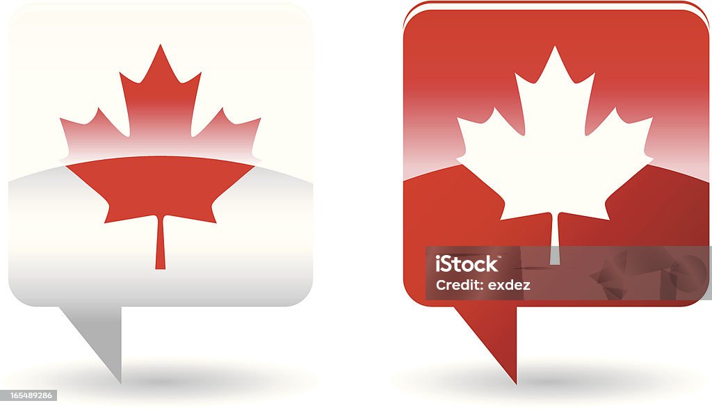 Símbolo Nacional Canadense - Vetor de Balão - Símbolo Ortográfico royalty-free