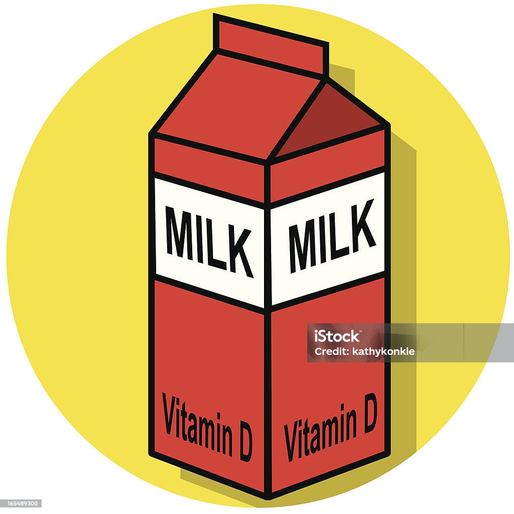 Mleko Ikona - Grafika wektorowa royalty-free (Mleko)