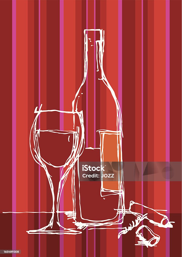 DESSIN À VIN - clipart vectoriel de Alcool libre de droits