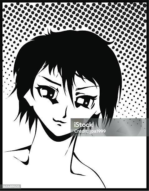 Manga Style Girl Stock Illustration - Download Image Now - Manga Style, Sensuality, Teenager