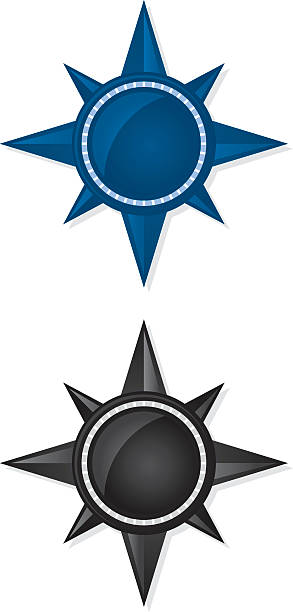 navigator symbols in black and blue against a white back - ryan in a 幅插畫檔、美工圖案、卡通及圖標
