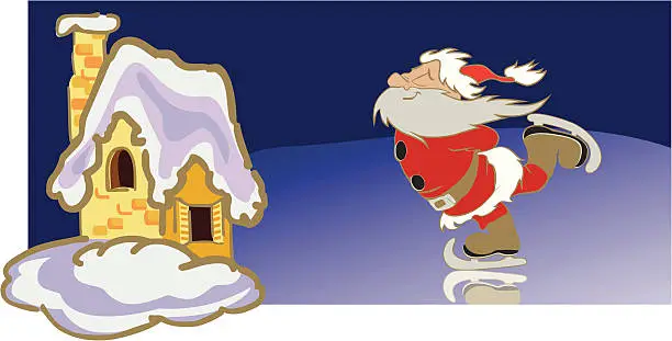 Vector illustration of Santa Claus