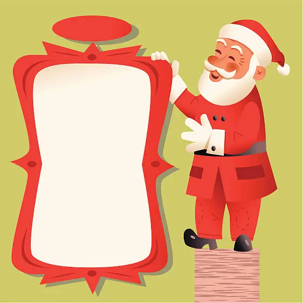 Vector illustration of Santa's Menu