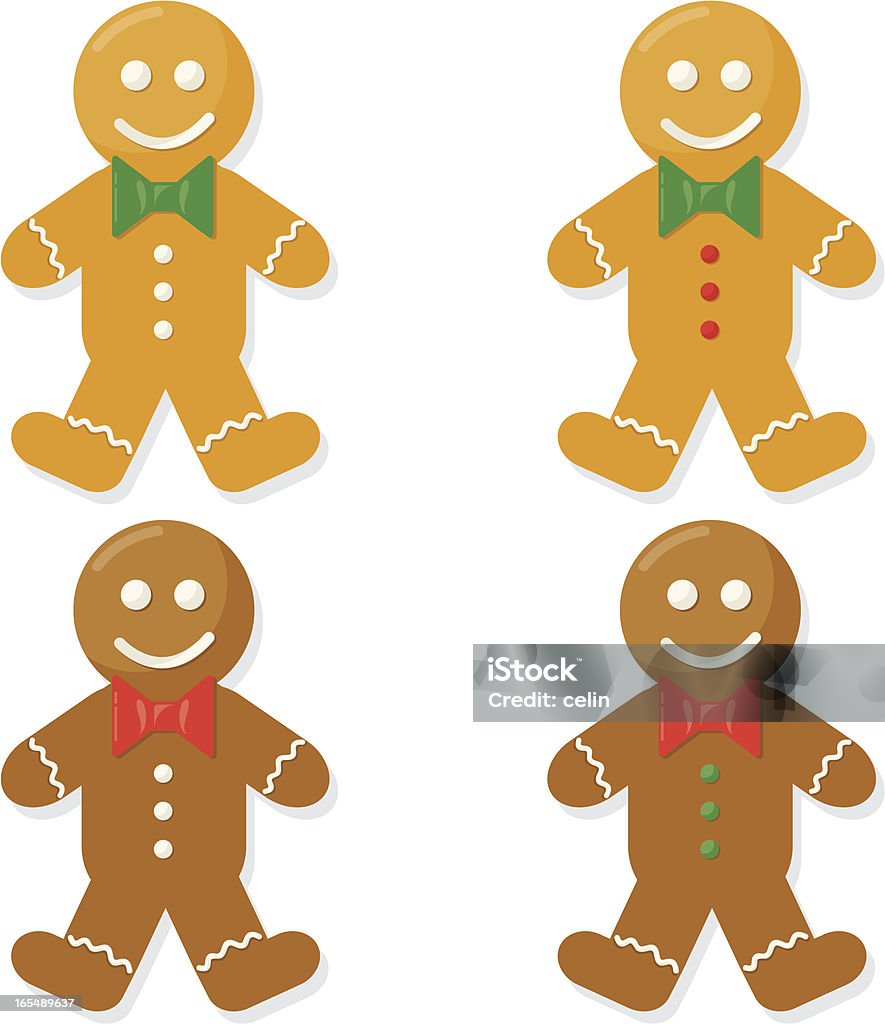 Gingerbread mężczyzn - Grafika wektorowa royalty-free (Boże Narodzenie)