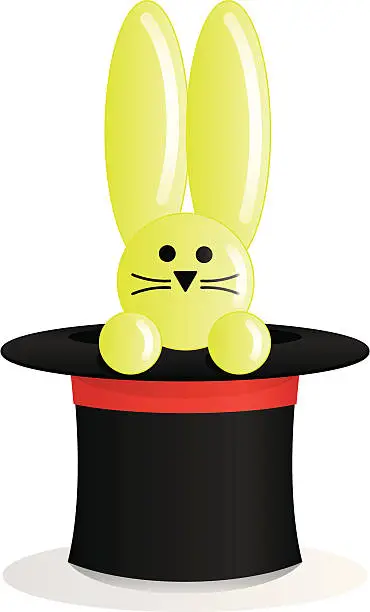 Vector illustration of Magic Rabbit