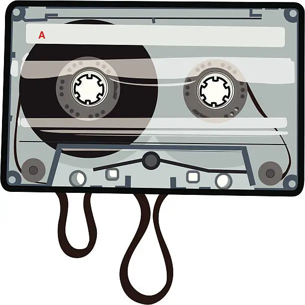 Vector illustration of Cassette tape