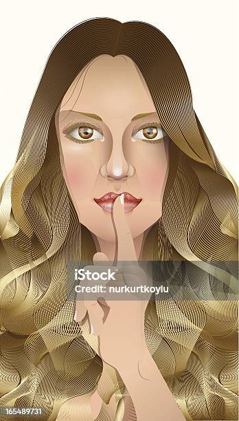 Be Quiet Stock Illustration - Download Image Now - Adolescence, Adult, Adults Only