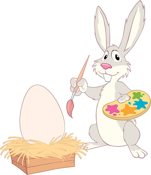 Easter Bunny vector art illustration