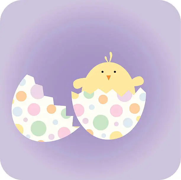 Vector illustration of Just Hatched